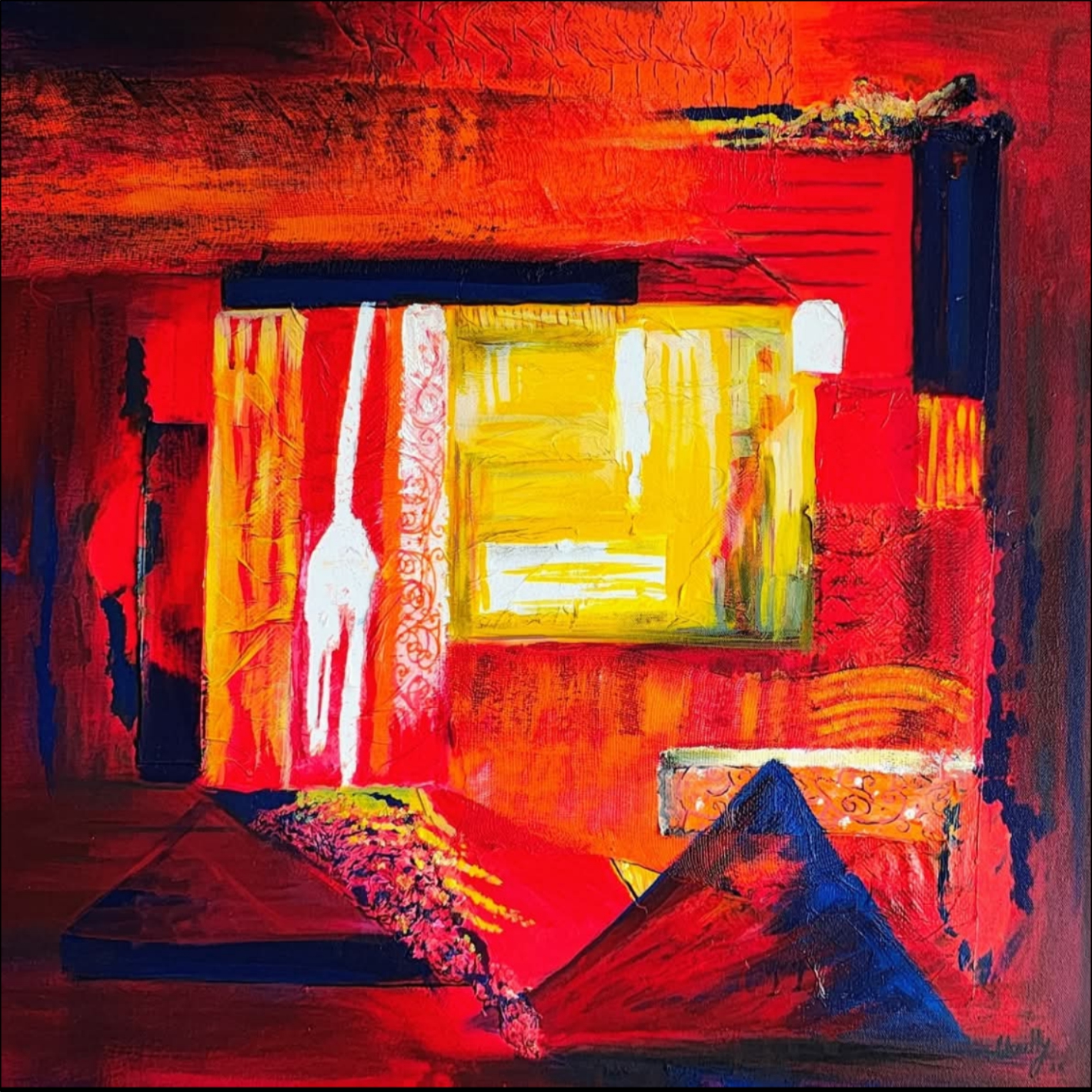 red composition 30x30